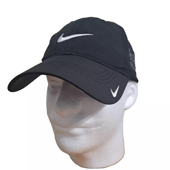 Nike Accessories - NIKE GOLF baseball cap black adjustable hat white swoosh unstructured outdoor